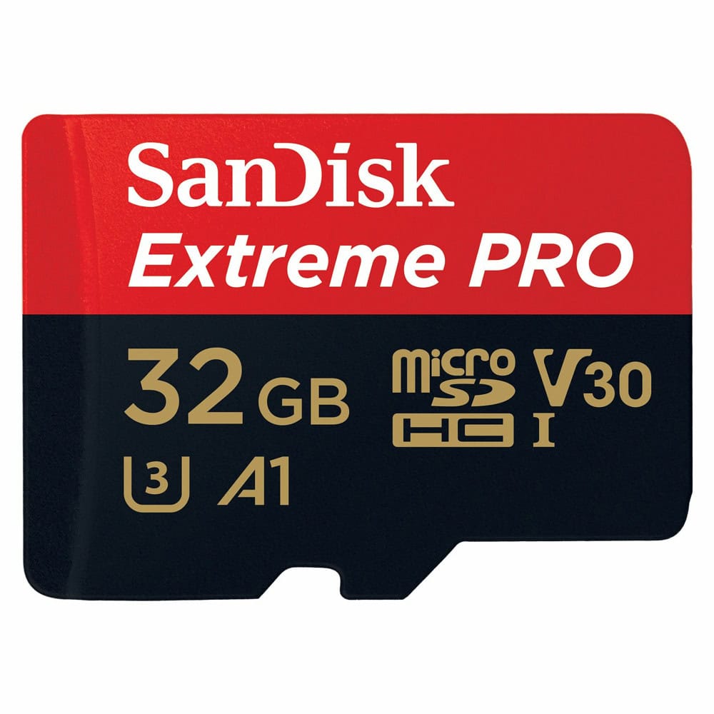 Sandisk 32GB microSDHC Extreme Pro + SD Adapter