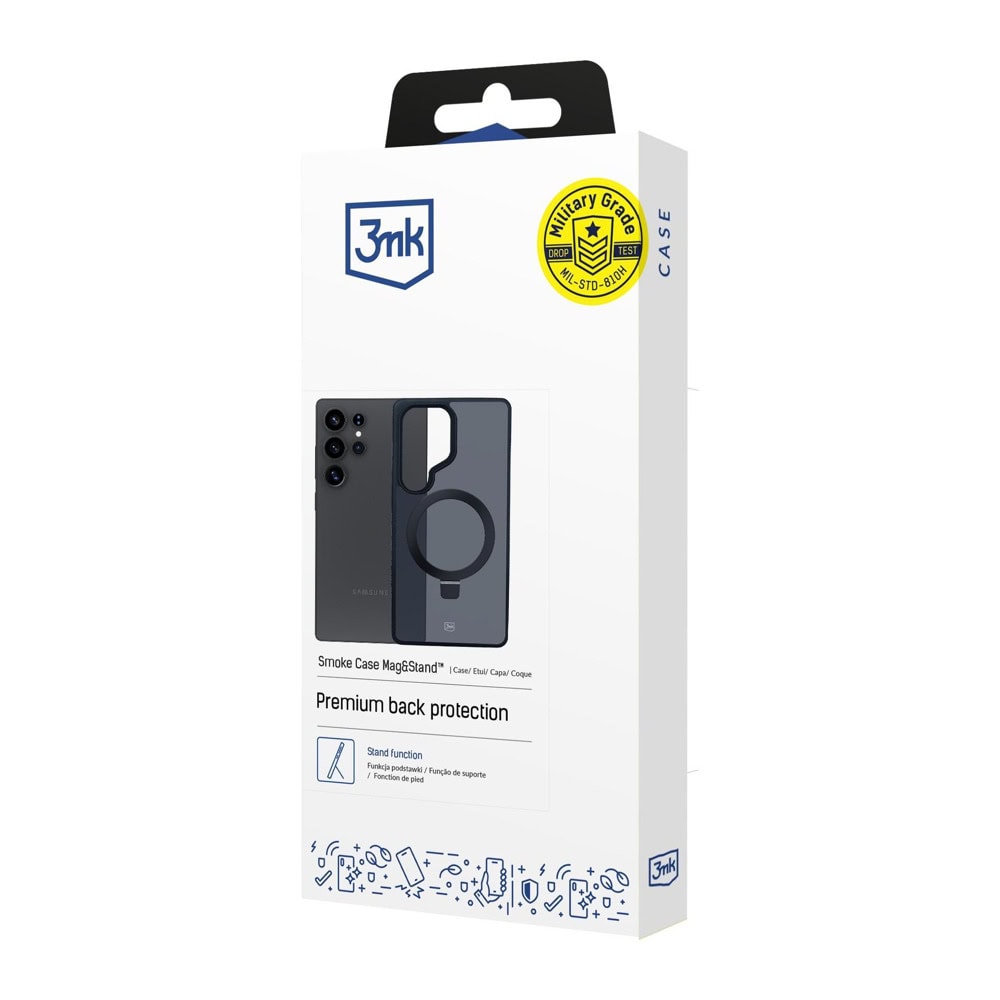 3MK Smoke Case Mag&Stand for Galaxy S25 Ultra