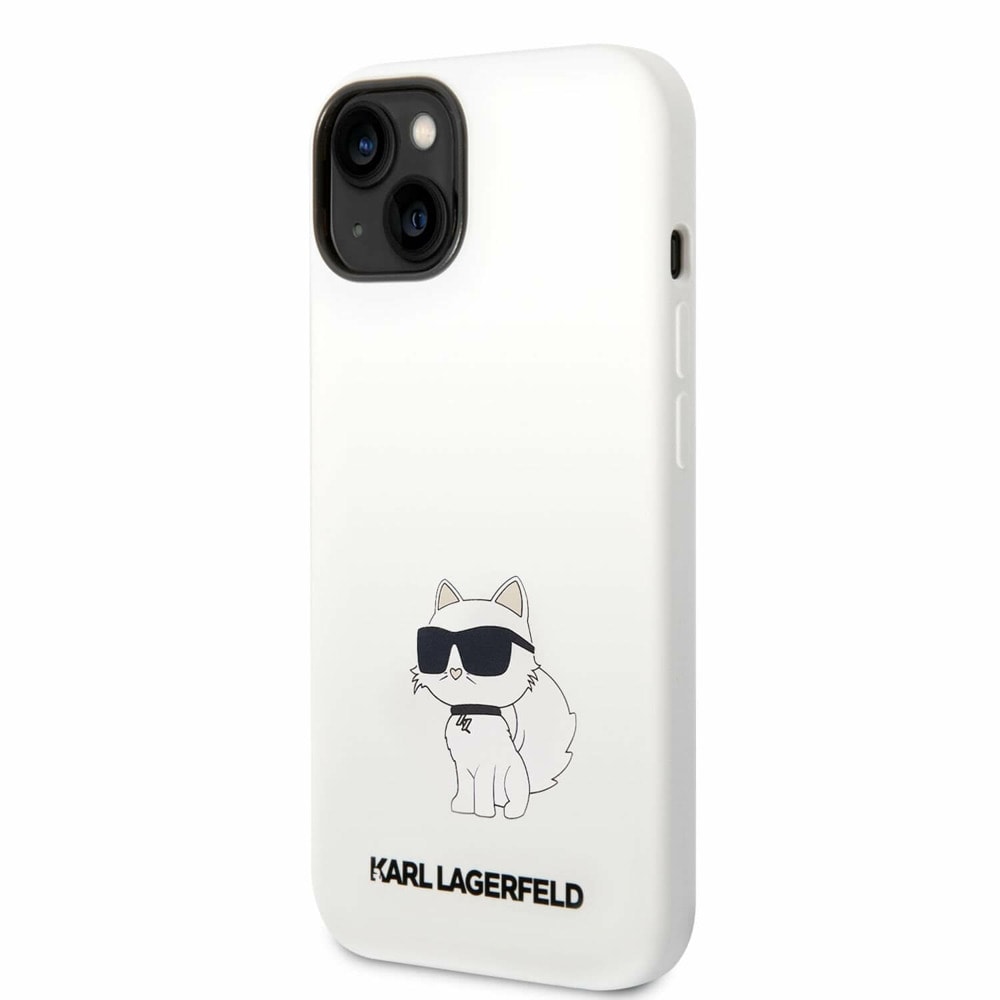 Liquid Silicone Choupette NFT за iPhone 14 бял