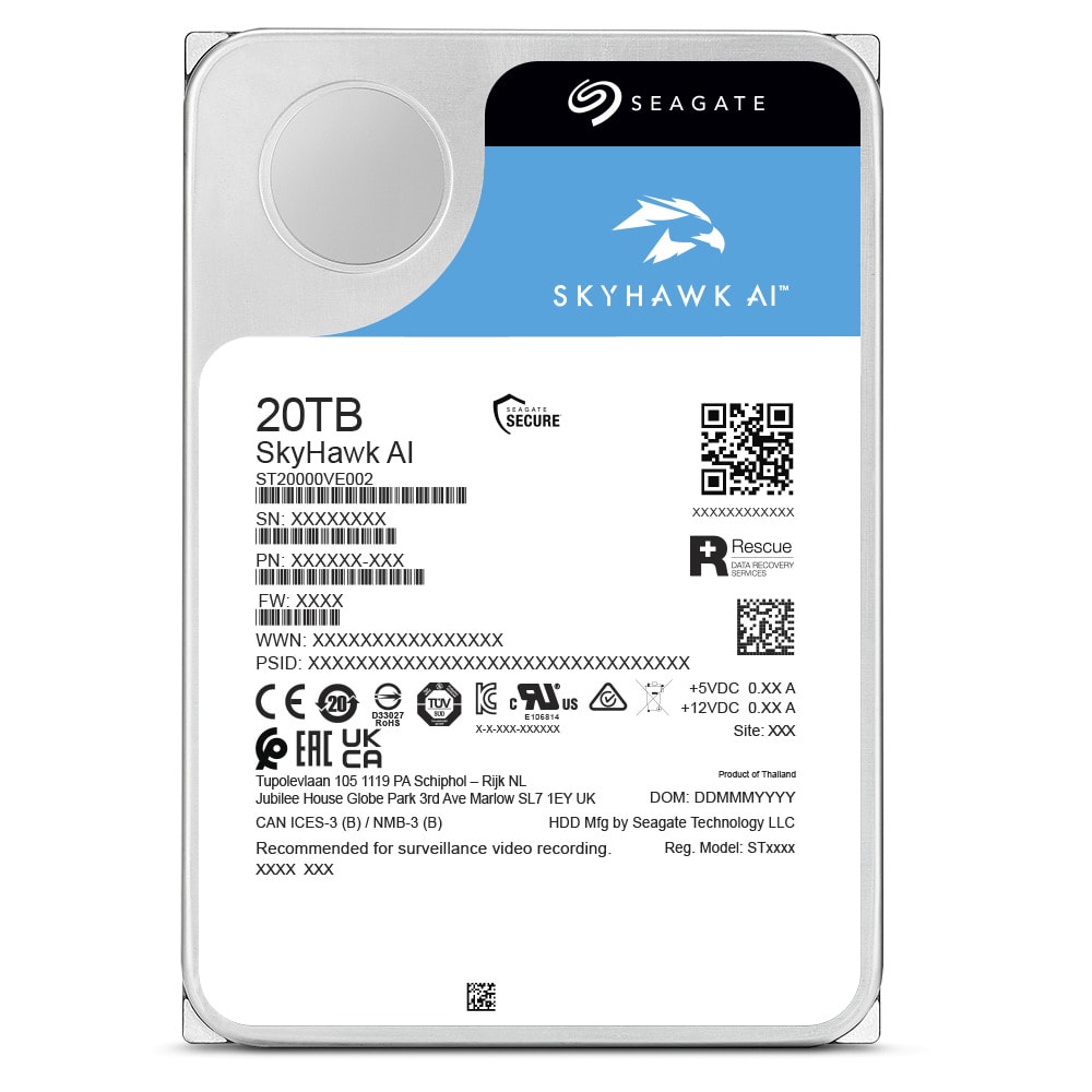 HDD Seagate SkyHawk AI 20TB 7200RPM