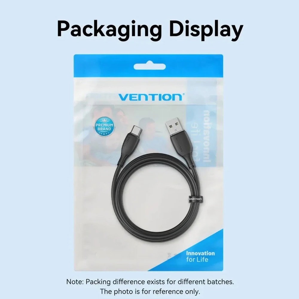 кабел vention ctwwc usb a m to usb-c m 0.25m | JAR Computers кабел vention ctwwc usb a m to usb-c m 0.25m