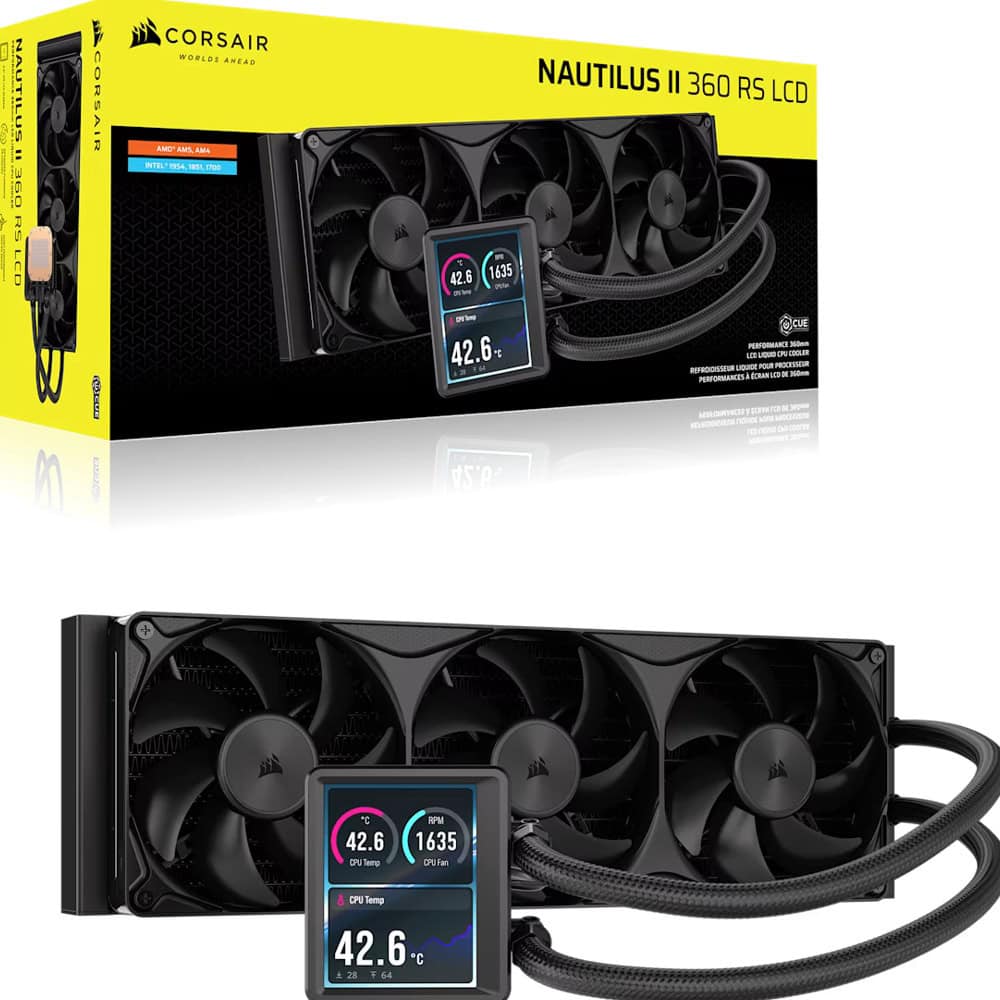 corsair nautilus ii 360 rs lcd cw-9061053-ww | JAR Computers corsair nautilus ii 360 rs lcd cw-9061053-ww