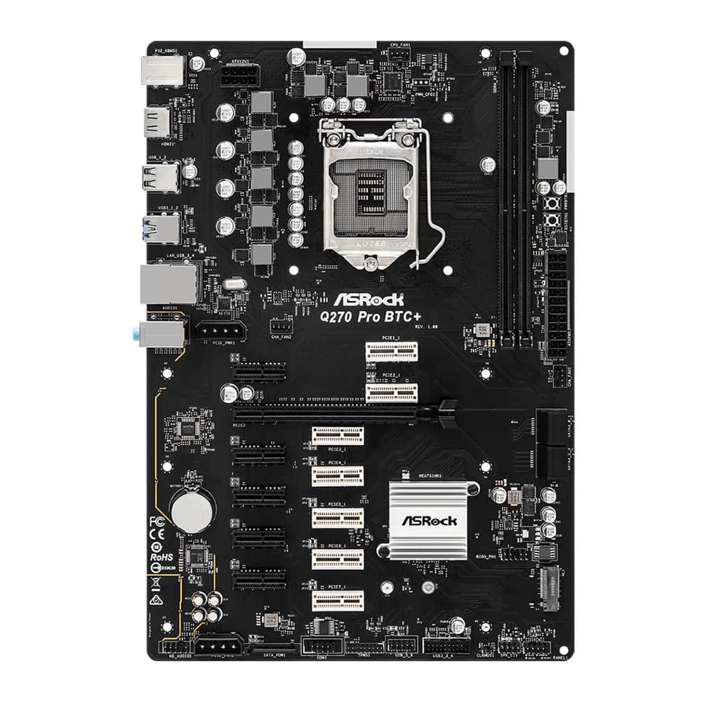 ASRock Q270 Pro BTC+ 90-MXBHM0-A0UAYZ