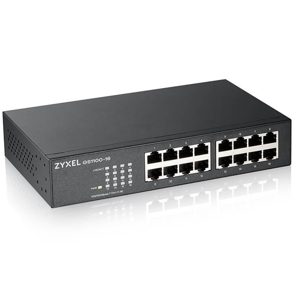 ZyXEL GS1100-16 v4 GS1100-16-EU0104F | JAR Computers ZyXEL GS1100-16 v4 GS1100-16-EU0104F