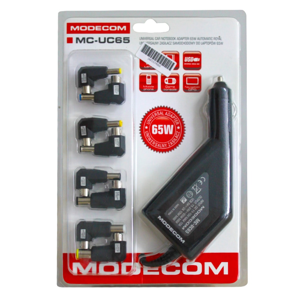 Захранване за лаптопи Modecom MC-UC65-A10