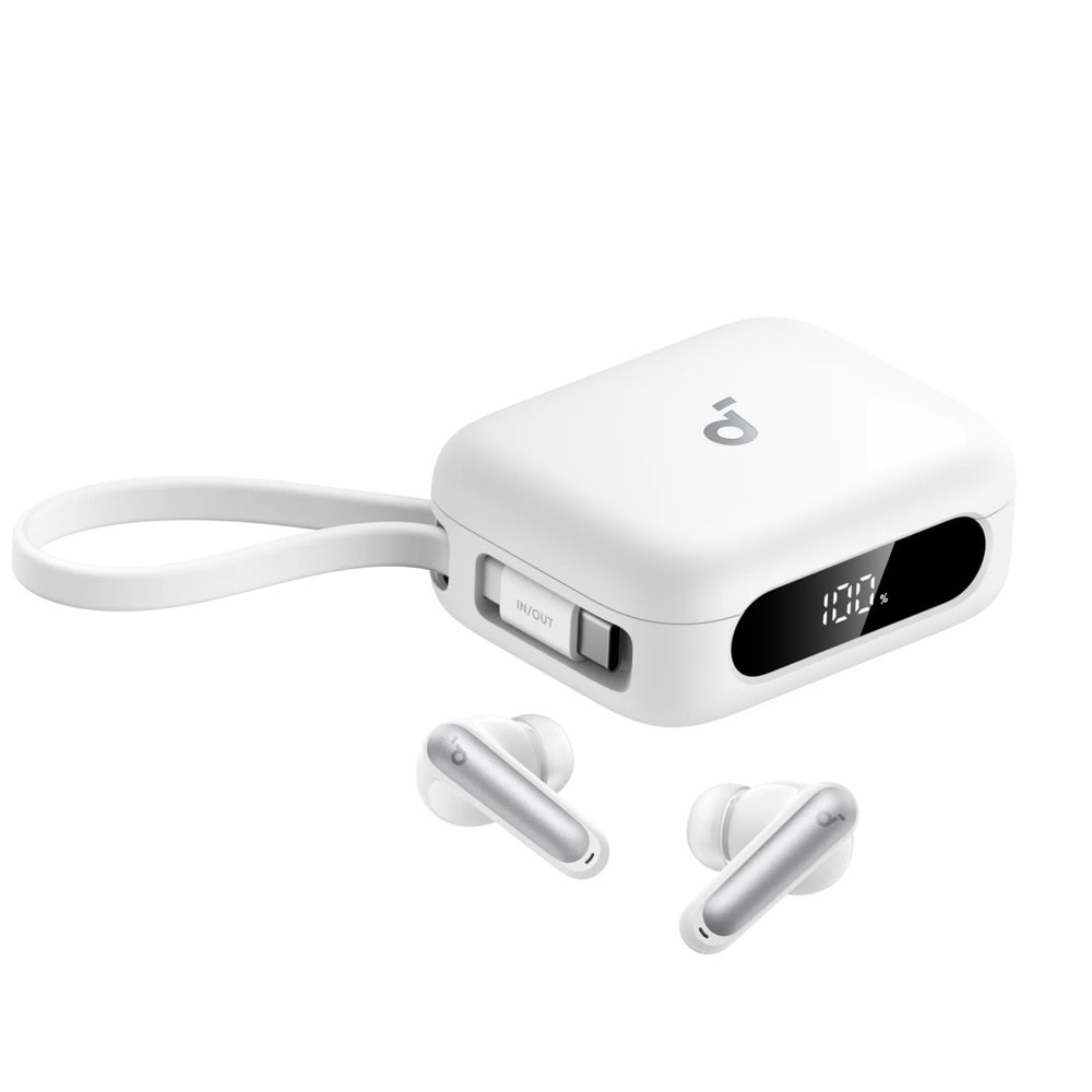 Soundcore P41i White with Lightning Adapter | JAR Computers Soundcore P41i White with Lightning Adapter