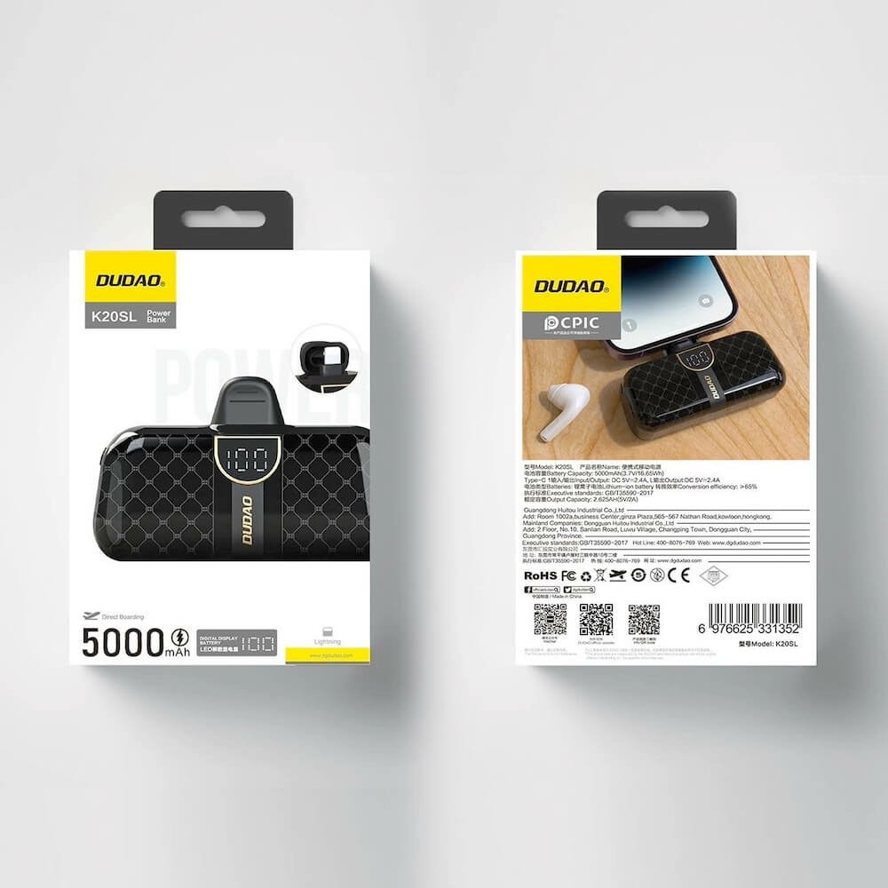 dudao k20sl mini 5000mah черен | JAR Computers dudao k20sl mini 5000mah черен