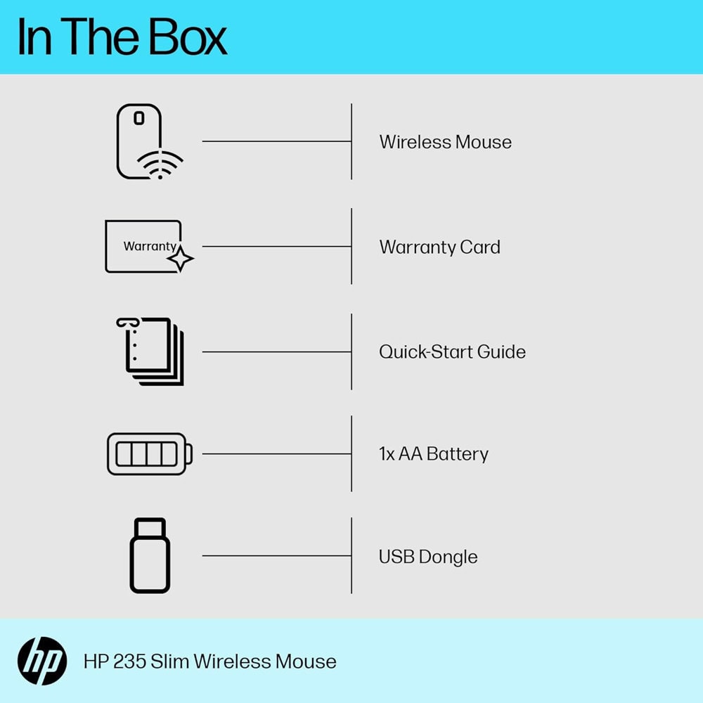 HP 235 Slim Wireless 4E407AA | JAR Computers HP 235 Slim Wireless 4E407AA