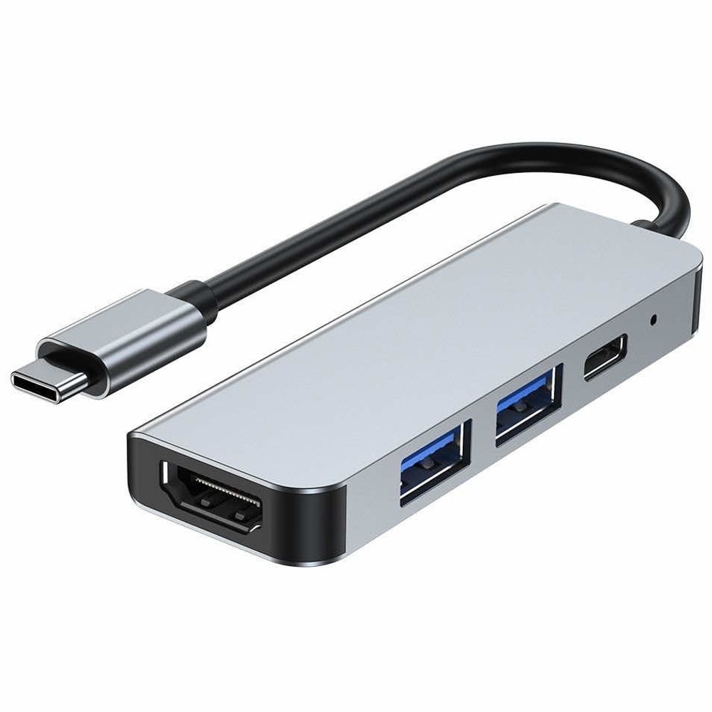 Tech-Protect USB-C Hub 4in1 v2 THP811GRY