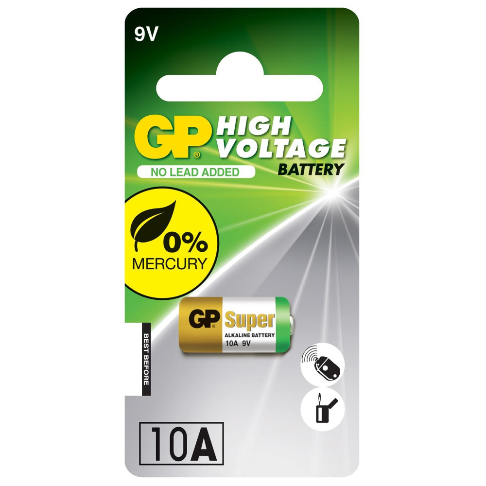 Батерии алкални GP High Voltage А10, 9V | JAR Computers Батерии алкални GP High Voltage А10, 9V