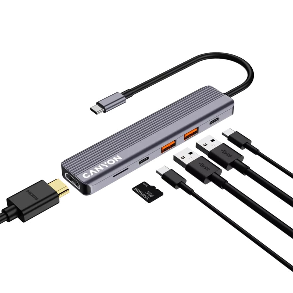 Canyon DS-17 6-port USB-C Hub CNS-TDS17