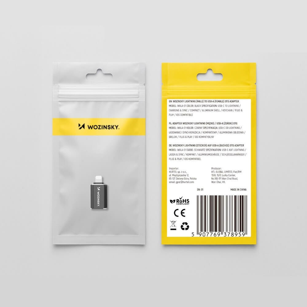 Адаптер Wozinsky от Lightning към USB-A | JAR Computers Адаптер Wozinsky от Lightning към USB-A