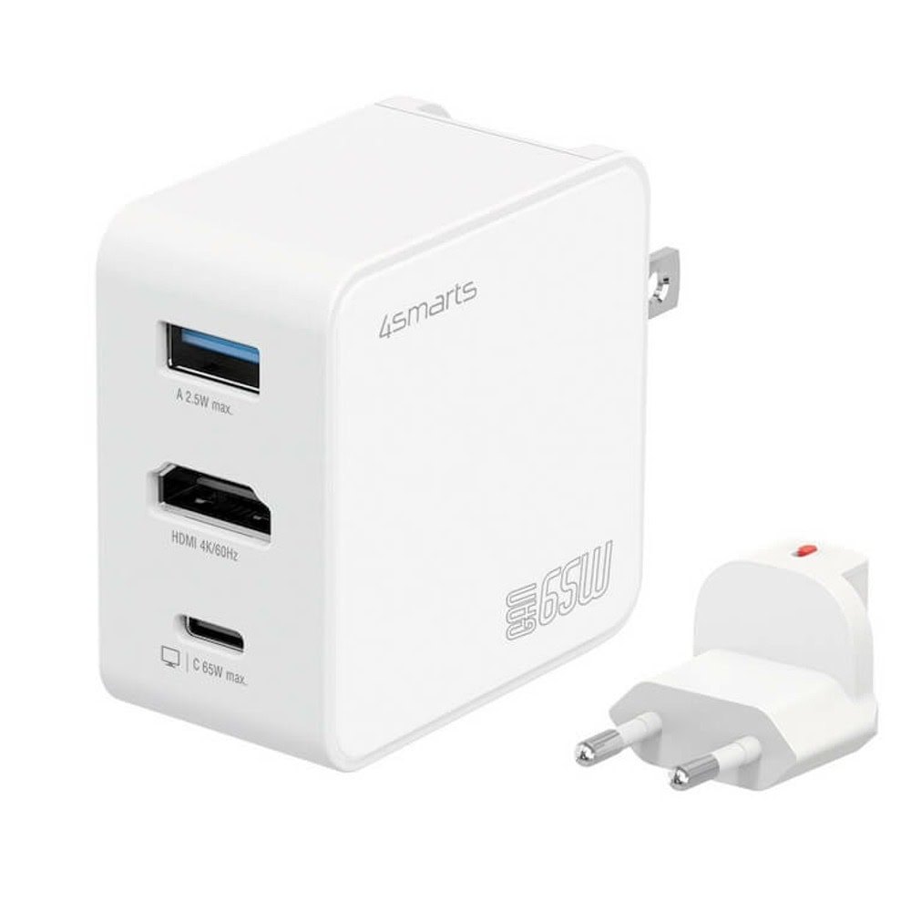 4smarts 3-in-1 gan flex travel 65w бял | JAR Computers 4smarts 3-in-1 gan flex travel 65w бял