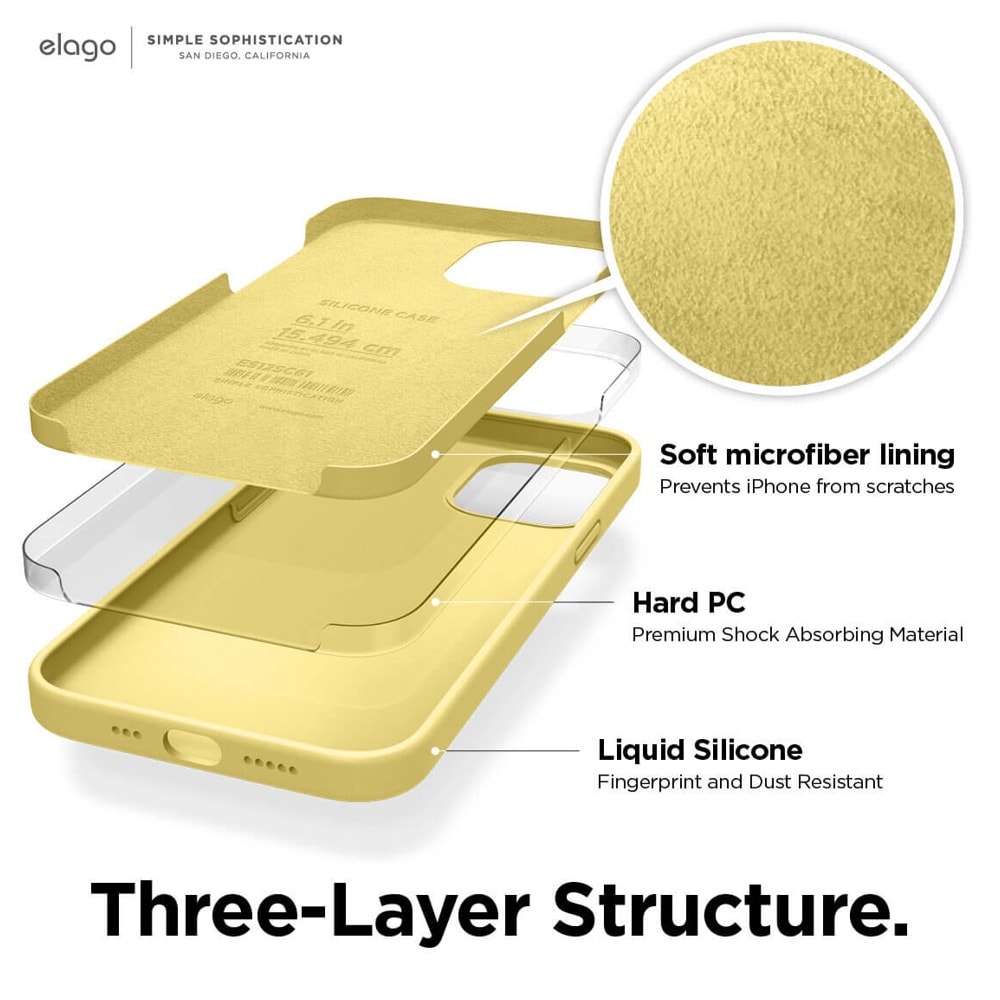 Elago Soft Silicone Case ES12SC61-YE