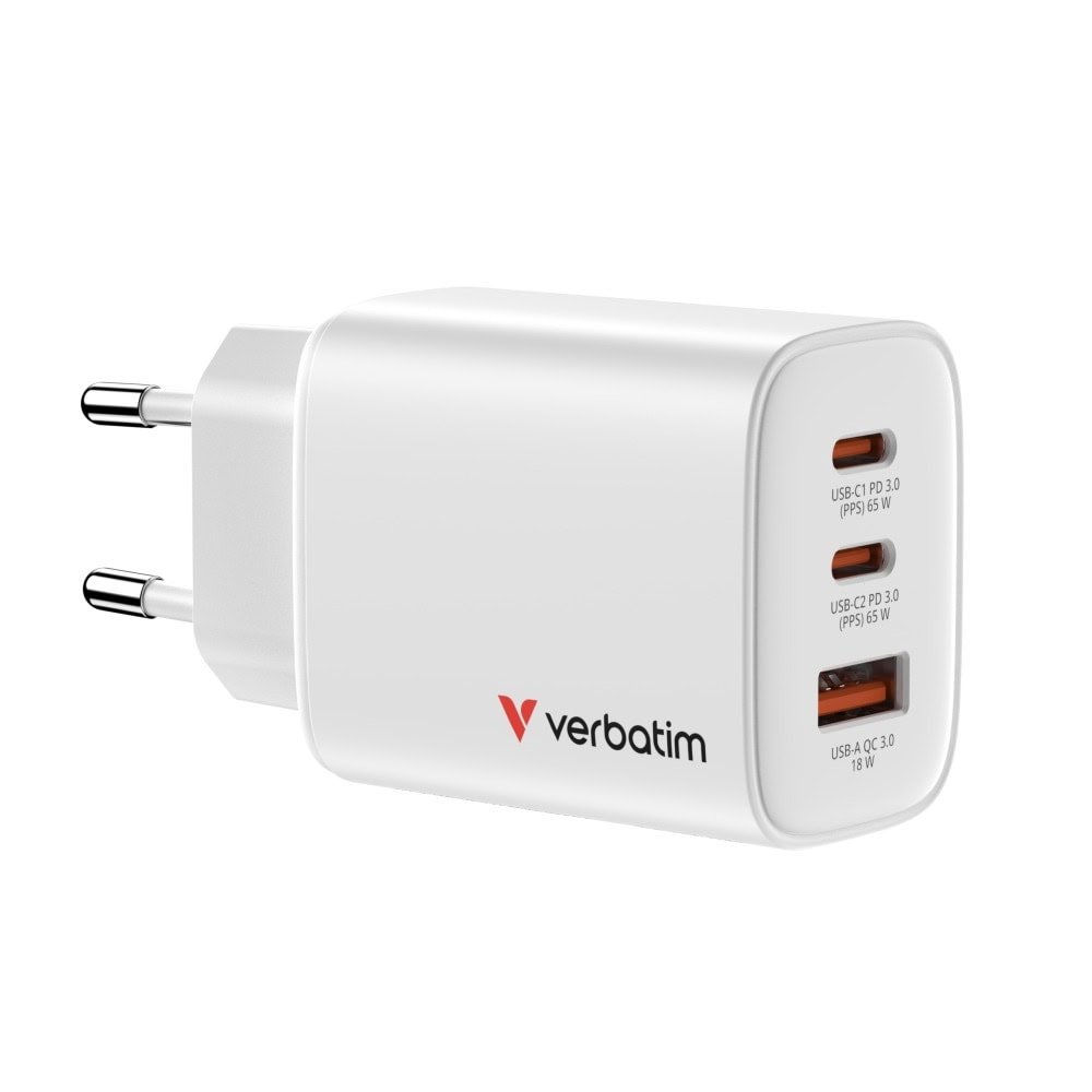 verbatim essentials gan charger 65w eu plug 32353 | JAR Computers verbatim essentials gan charger 65w eu plug 32353