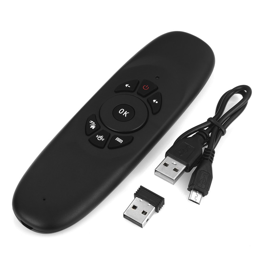 дистанционно C120 Air mouse USB 2.4GHz black