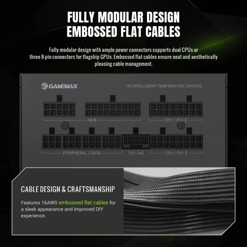 Gamemax GX PRO 1050G 2121-1050B0031