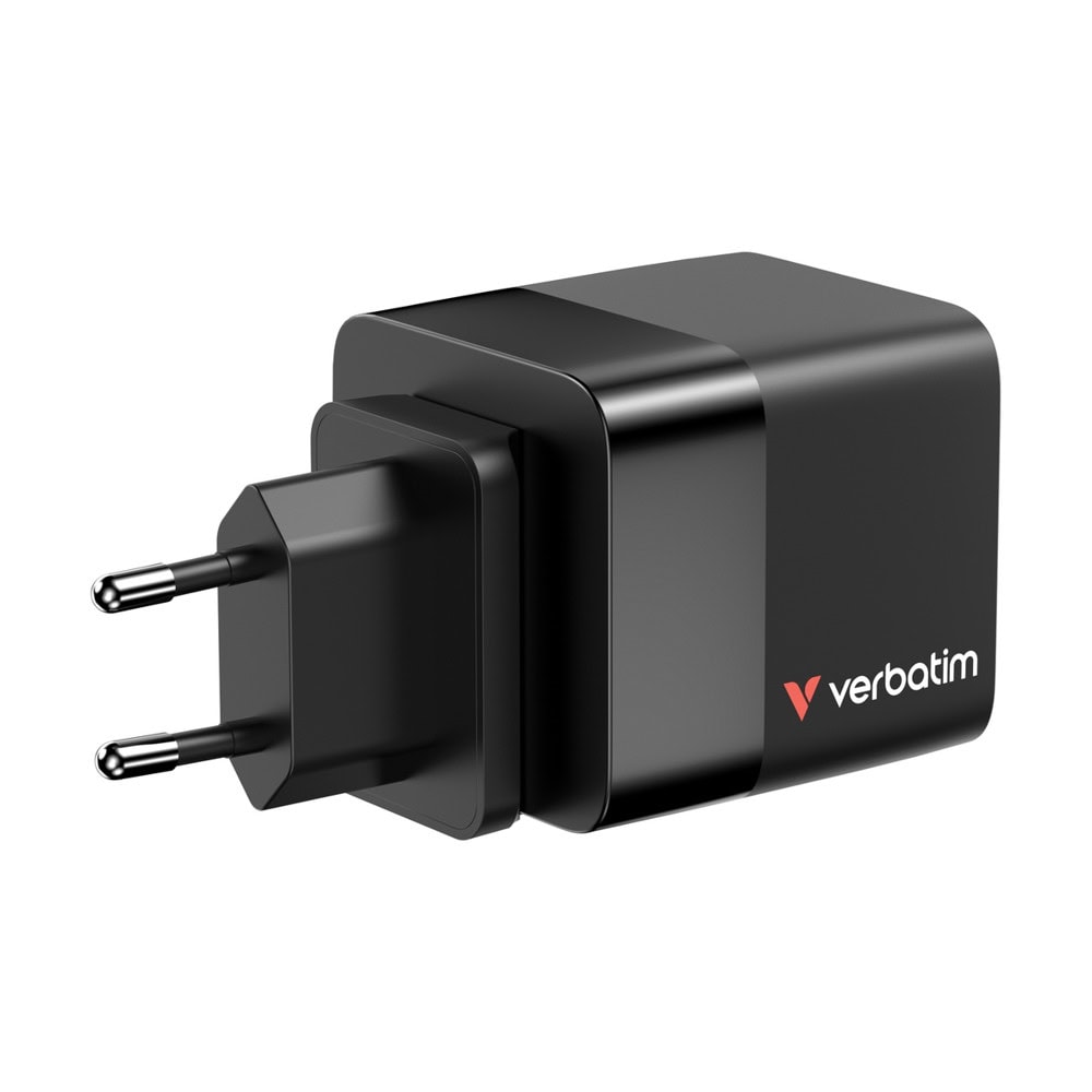 Verbatim GaN Wall Charger 65W 2 Port 32217