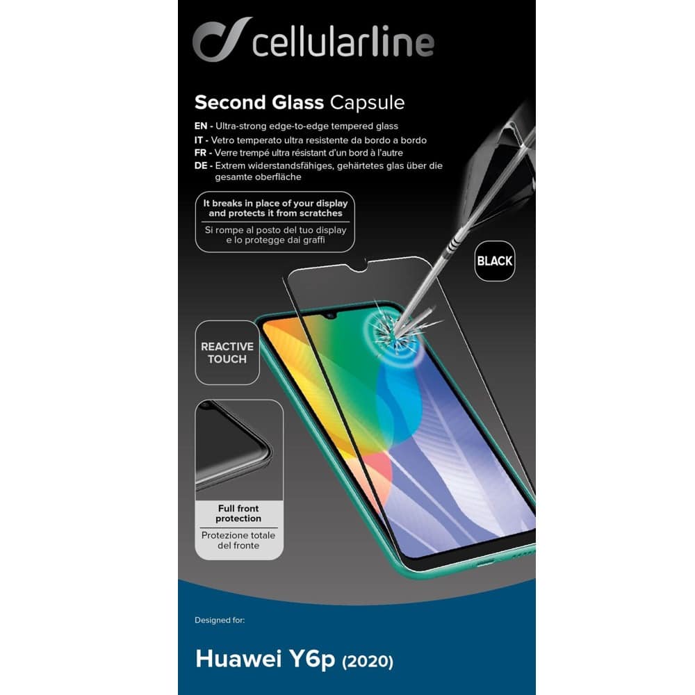 Cellularline Tempered Glass for Huawei Y6p