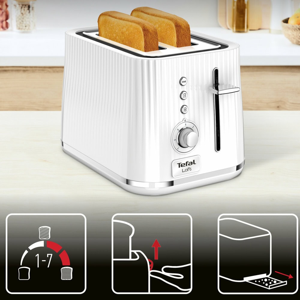 Тостер Tefal TT7611 бял