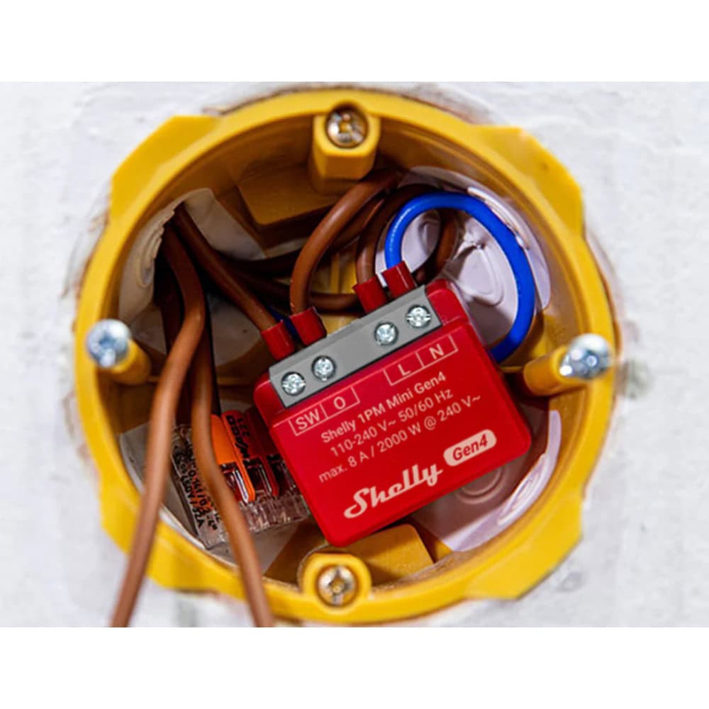 Shelly 1PM Mini Gen4 Single S4SW-001P8EU