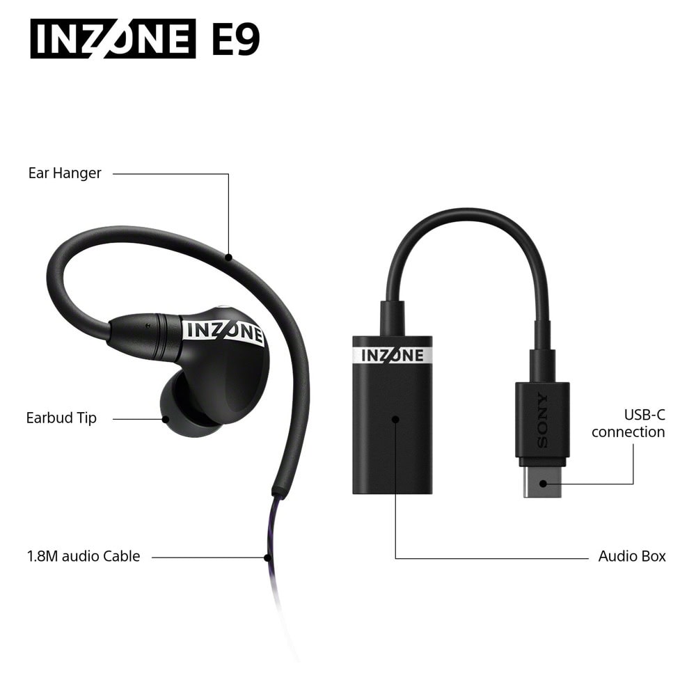 слушалки sony inzone e9 черни