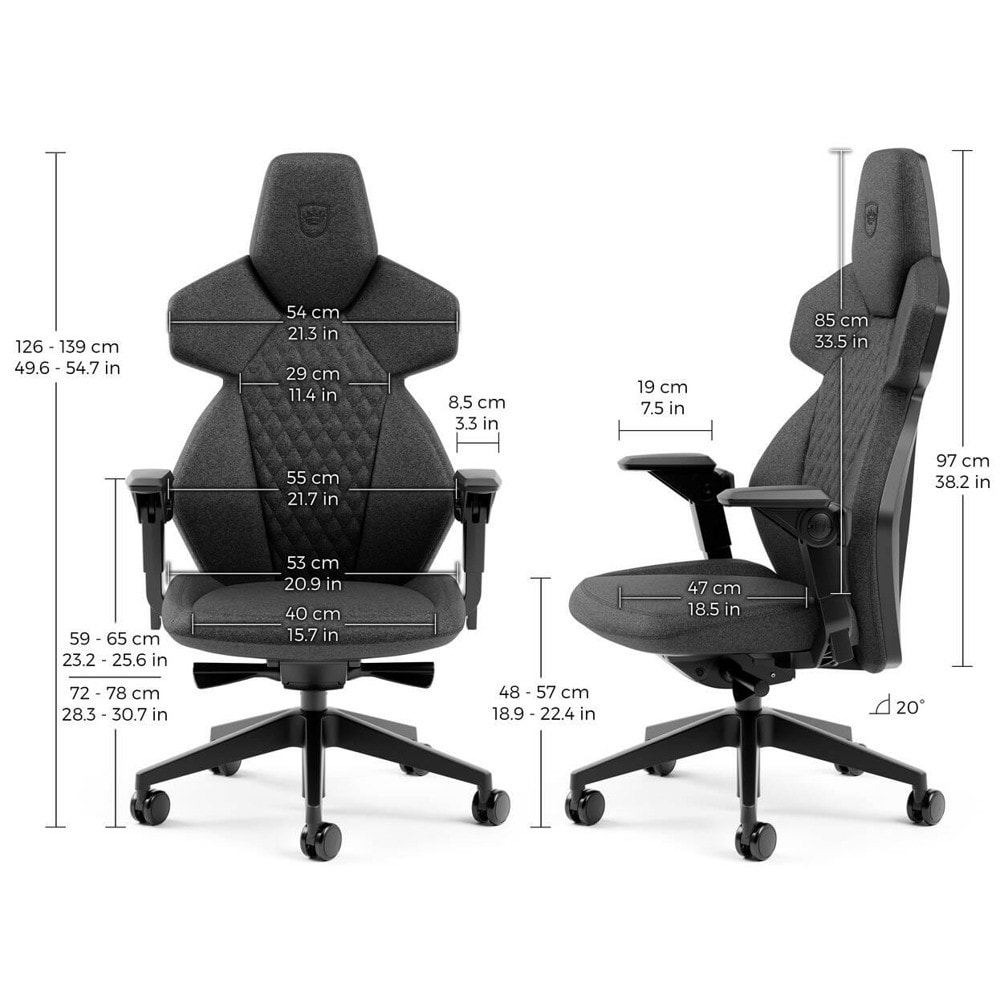 noblechairs DAWN - Fabric Granite GAGC-401