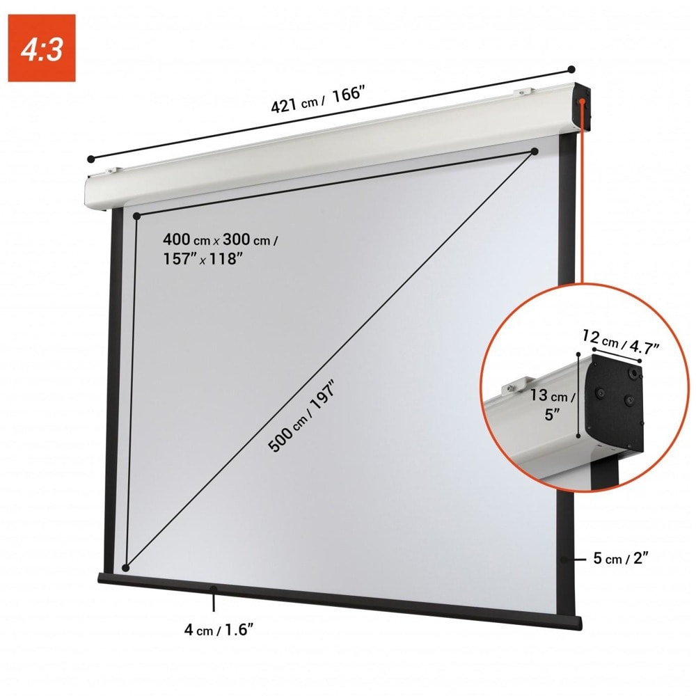 CELEXON Electric Expert XL, 400 x 300 cm, 4:3