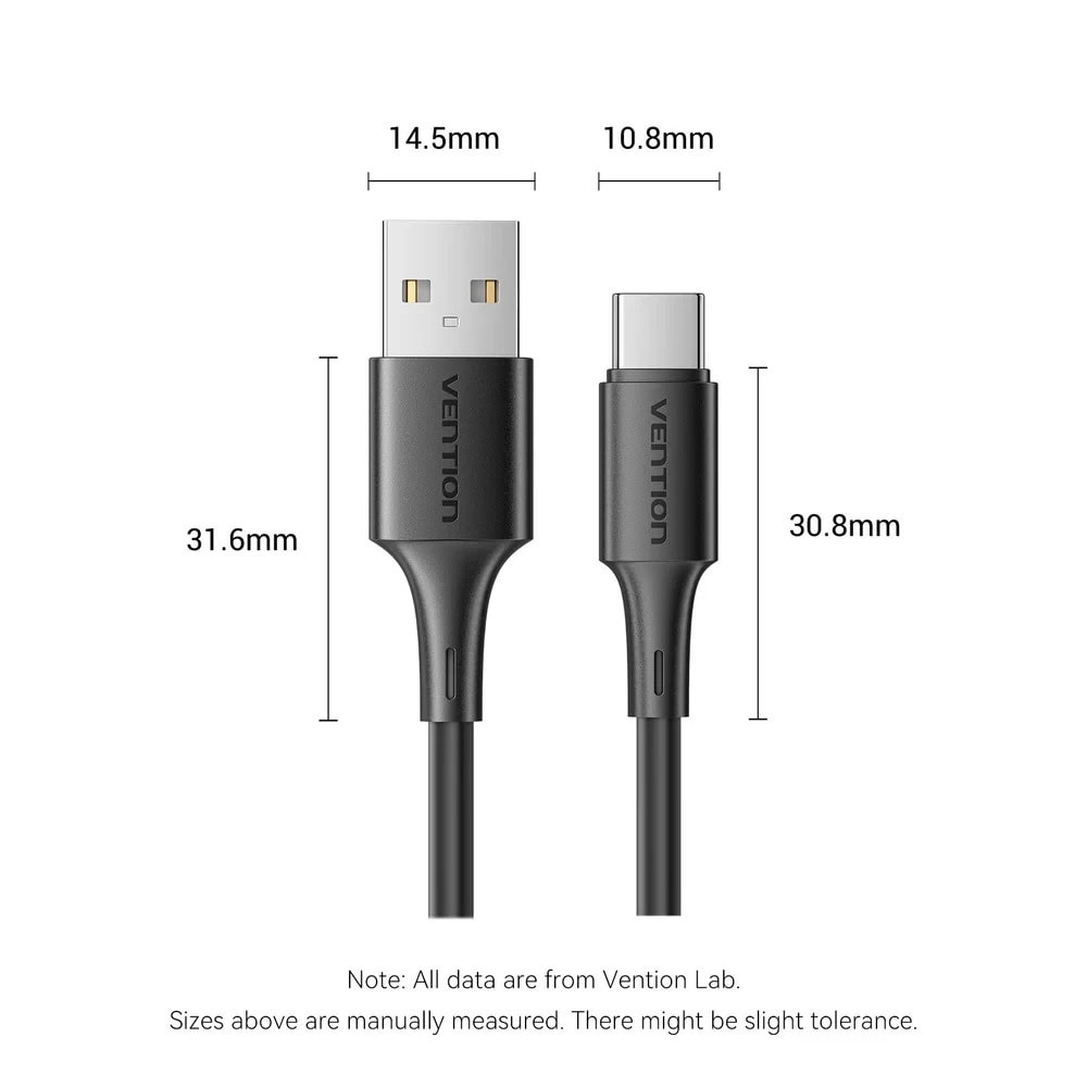 кабел vention trqbac usb a m to usb c m