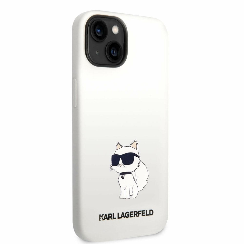 Liquid Silicone Choupette NFT за iPhone 14 бял
