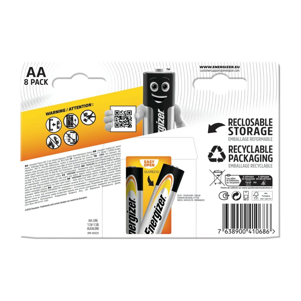 Energizer Alkaline Power AA 1.5V 8pcs