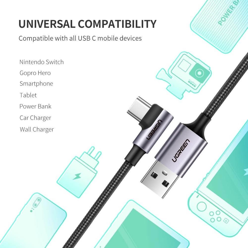 Ugreen USB-C Data Cable Right Angled 50941