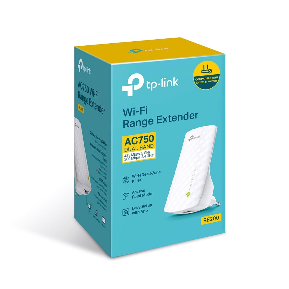AC750 WiFi Range Extender RE200 | JAR Computers AC750 WiFi Range Extender RE200