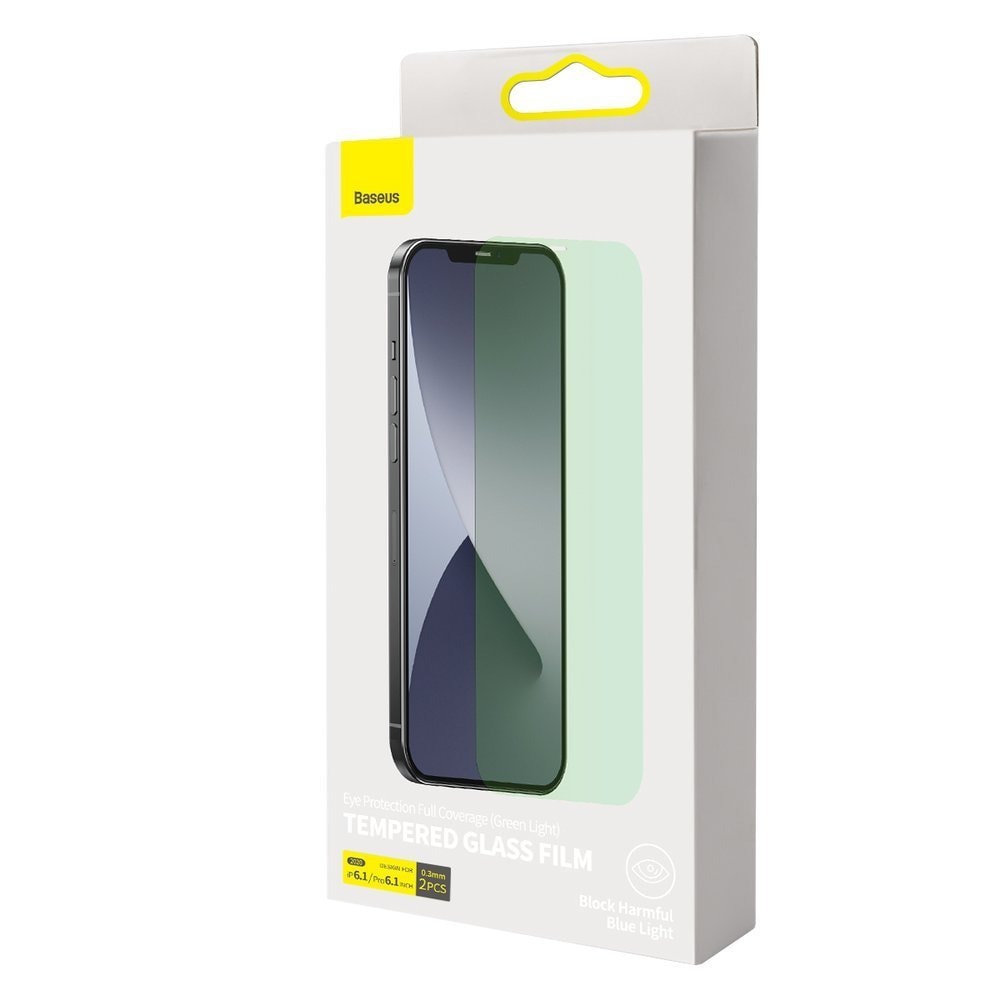 Baseus Full Coverage Green Tempered Glass Film