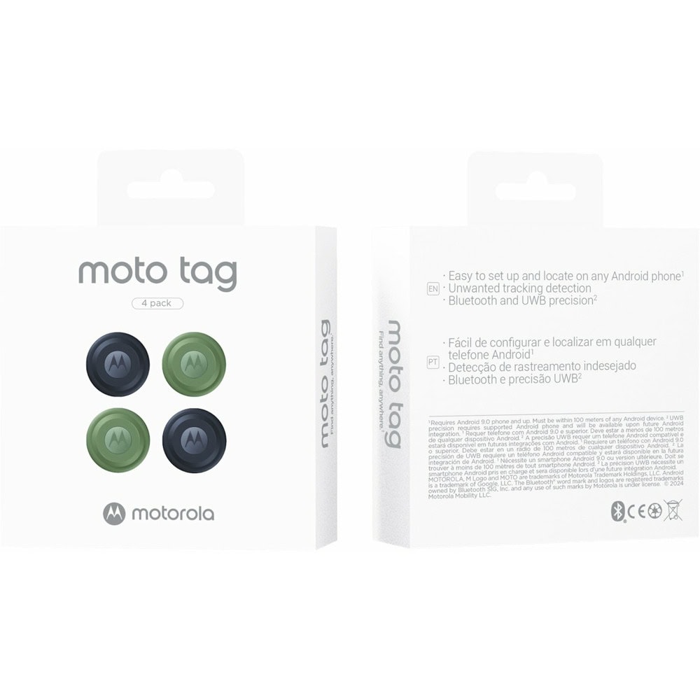 Motorola Moto Tag Green+Blue 4pcs PG38C06062