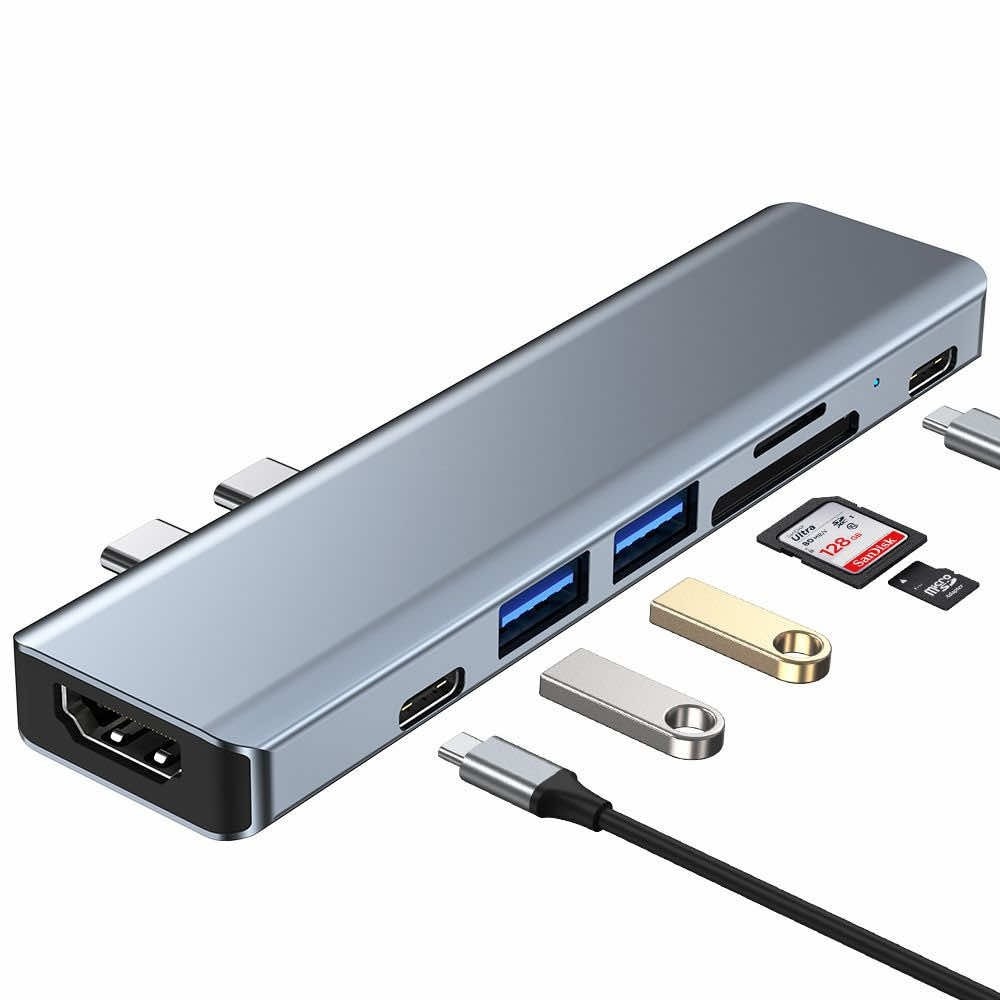 Tech-Protect USB-C Hub 7in1 v5 THP807GRY разопаков