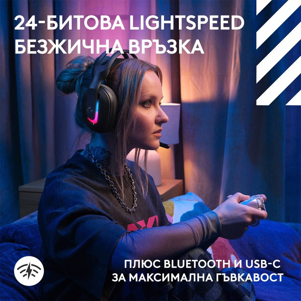 слушалки logitech astro a20 x черни