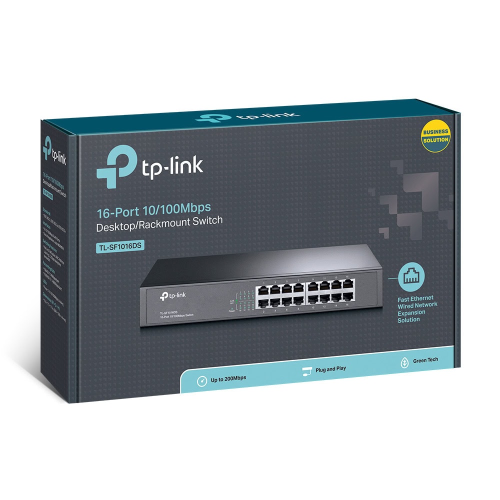 TP-Link TL-SF1016DS 16port 100M Switch | JAR Computers TP-Link TL-SF1016DS 16port 100M Switch
