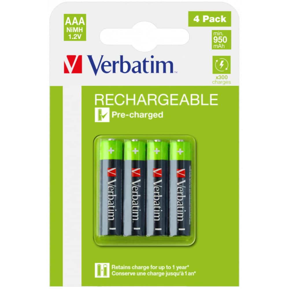 Verbatim AAA HR03 950 mAh 4 бр 2080140078 | JAR Computers Verbatim AAA HR03 950 mAh 4 бр 2080140078