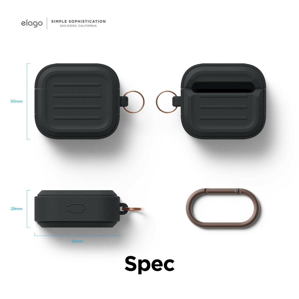 Armor Hang Case за Apple Airpods 3 черен