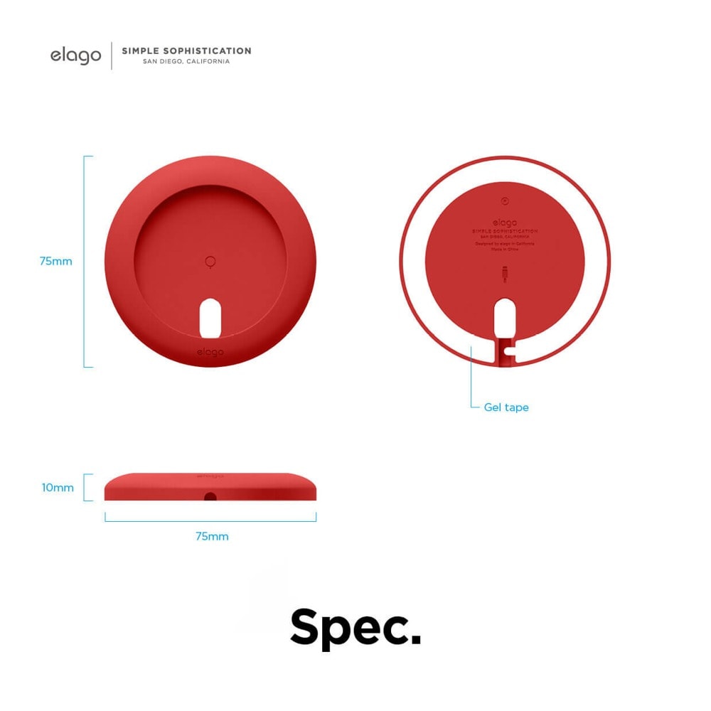 Силиконова поставка Charging Pad for MagSafe red