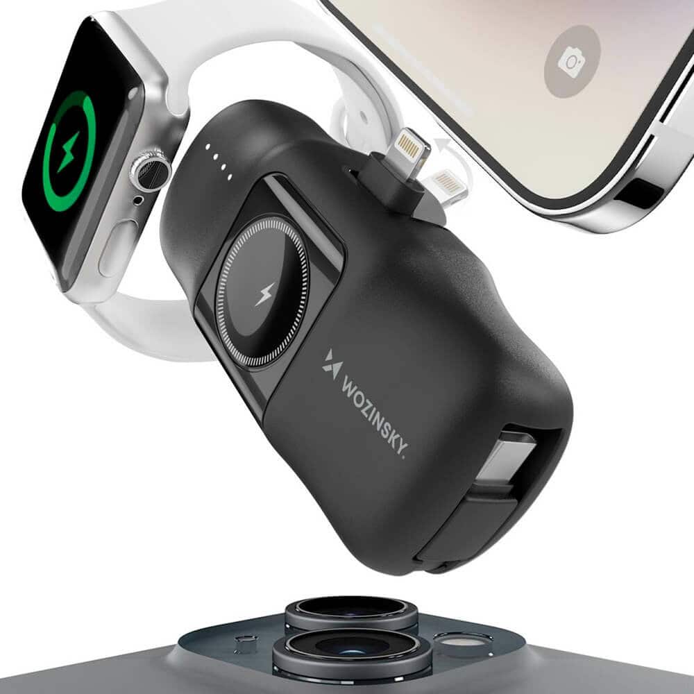 Wozinsky 3-in-1 Power Bank 5000mAh 15W черен | JAR Computers Wozinsky 3-in-1 Power Bank 5000mAh 15W черен