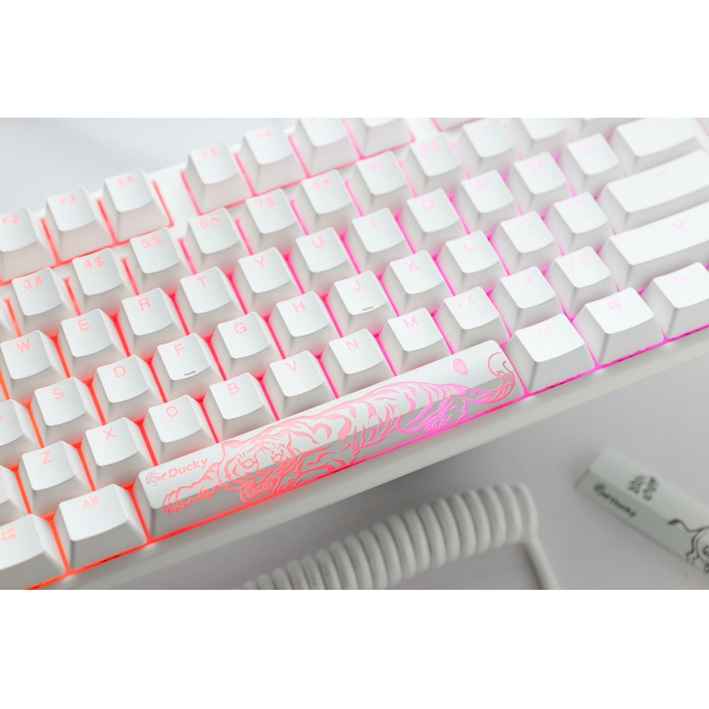 Ducky One 3 Pure White TKL Cherry MX Silent Red