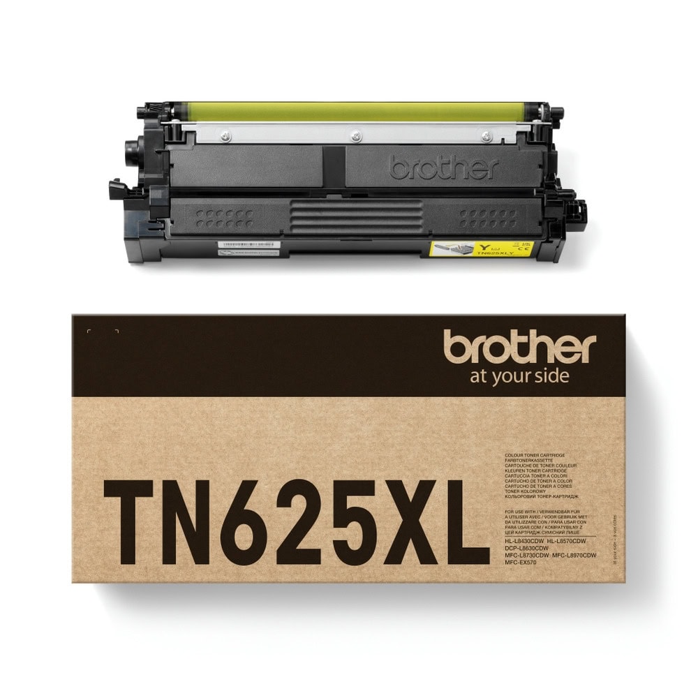 Тонер касета за Brother MFC L8730CDW/L8970CDW/HL L8430CDW/L8570CDW/DCP-L8630CDW - Yellow - TN625XLY - Brother - Оригинална