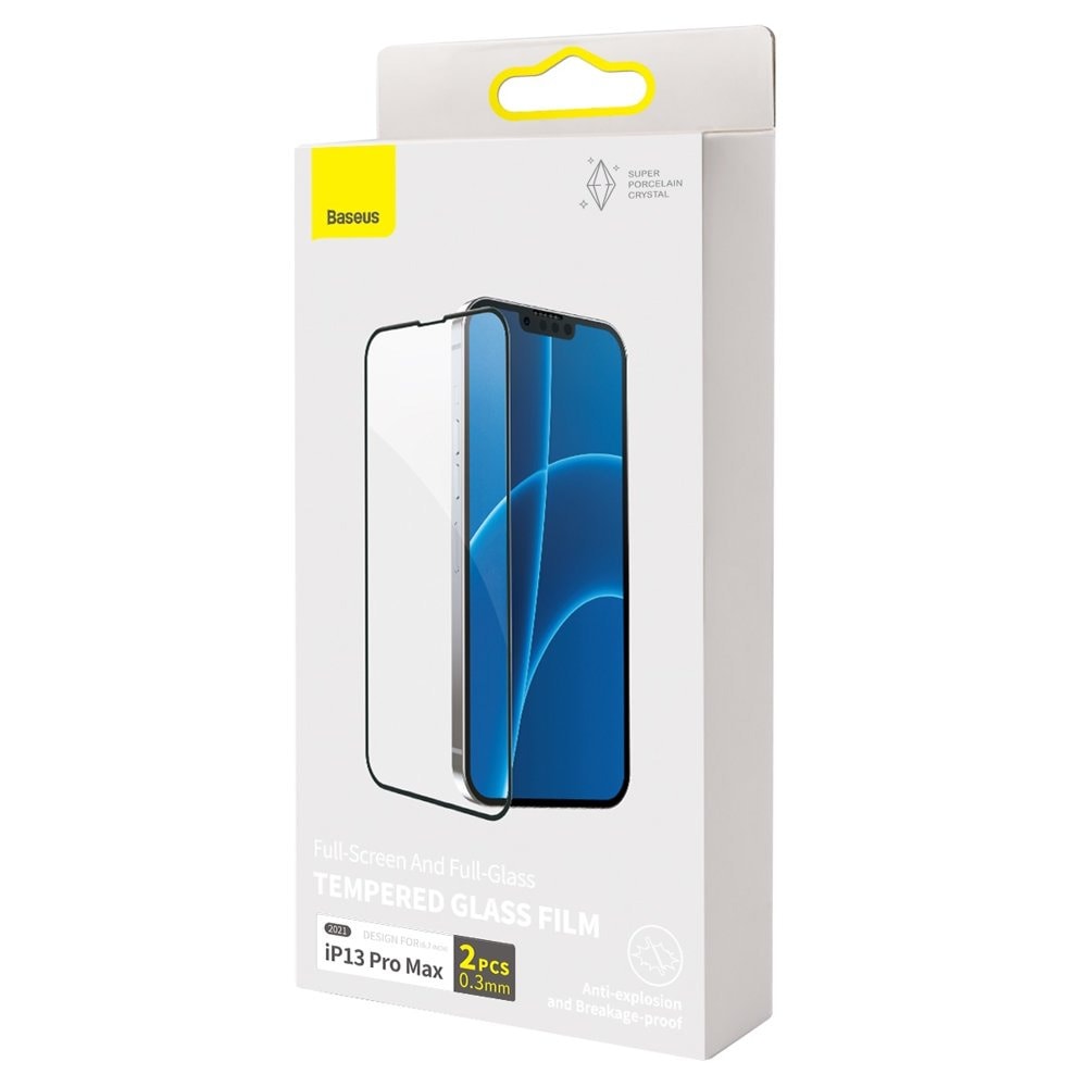 Baseus Full Screen Porcelain Tempered Glass SGQP03