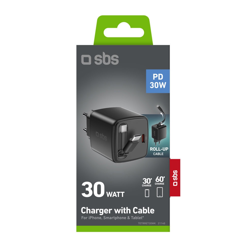 Зарядно устройство SBS 21140 с включен USB-C кабел