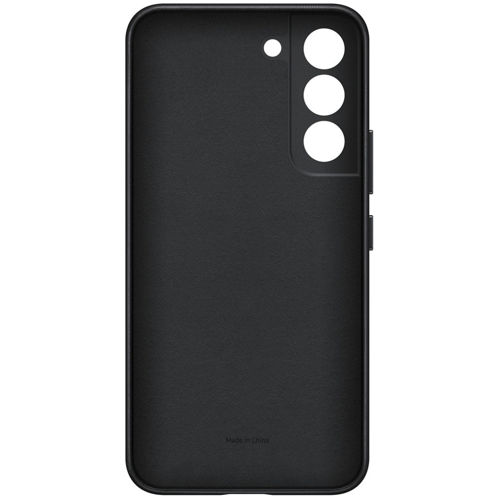 Samsung S22 S901 Leather Cover Black