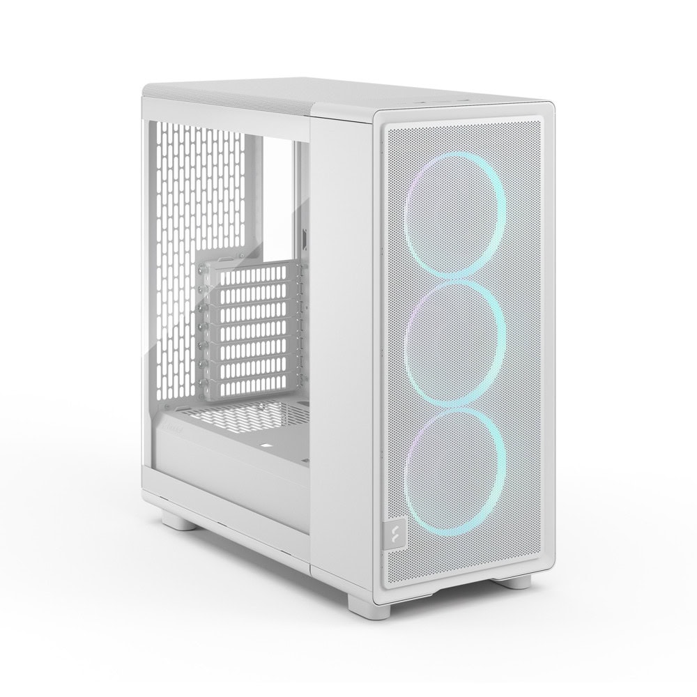 кутия fractal design epoch white tg rgb clear ti