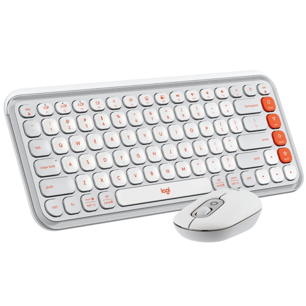 Logitech POP Icon Combo White & Orange 920-013141