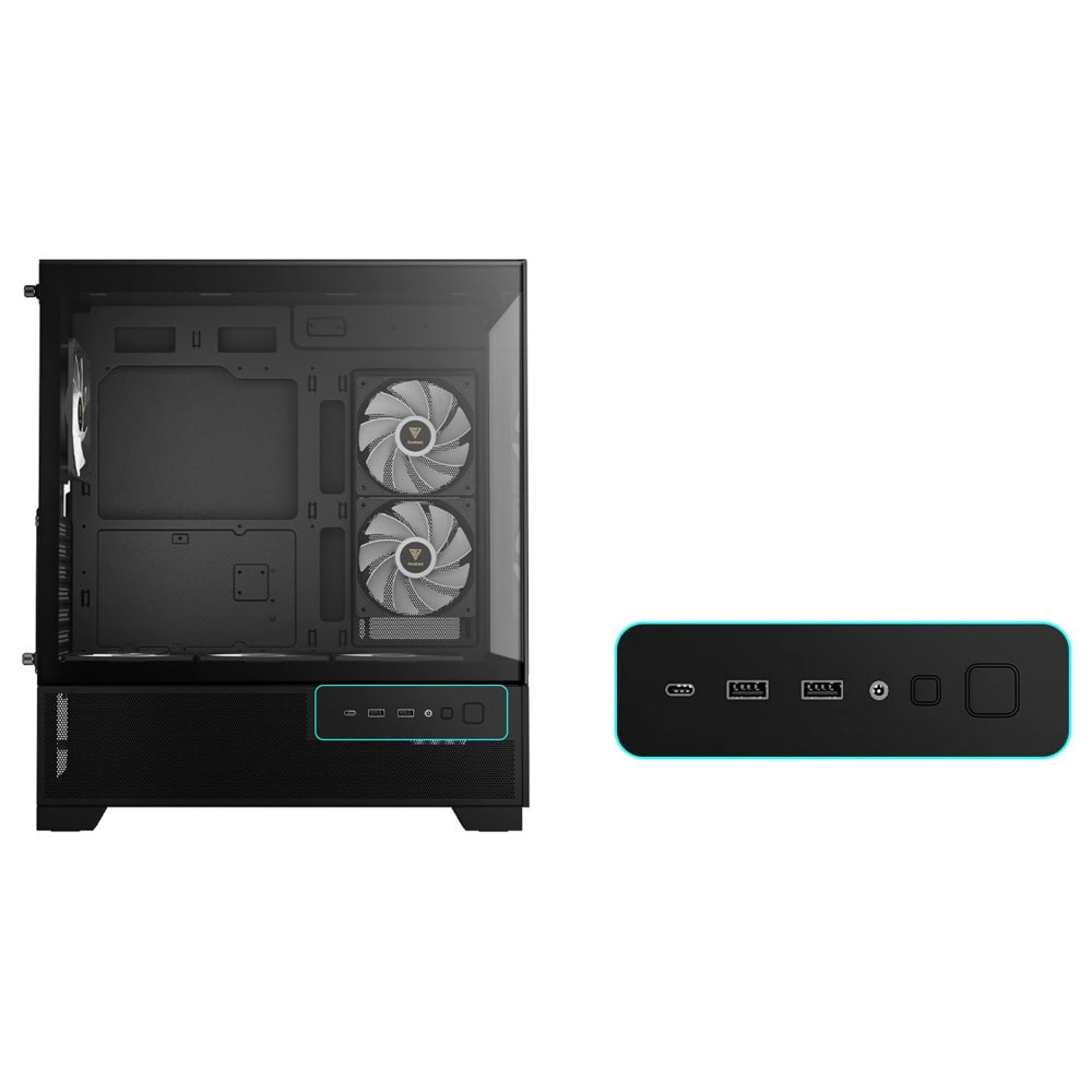 Gamdias AURA GC12 ARGB BK | JAR Computers Gamdias AURA GC12 ARGB BK